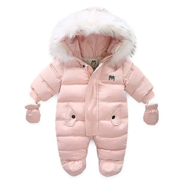Winter Children Clothing Set Baby Boy Girl Clothes Warm Down Jacket Coat Jumpsuit Snowsuit Kids Parka Real Fur Overalls Overcoat - Image 5