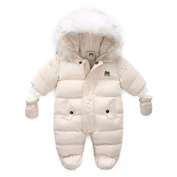 Winter Children Clothing Set Baby Boy Girl Clothes Warm Down Jacket Coat Jumpsuit Snowsuit Kids Parka Real Fur Overalls Overcoat - Image 3