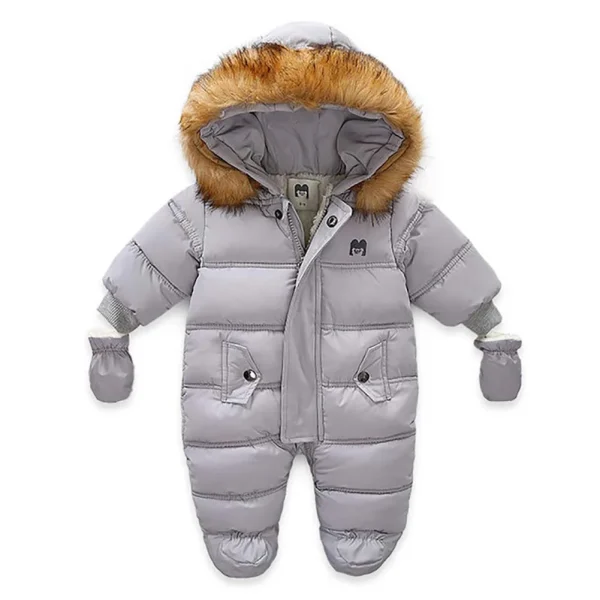 Winter Children Clothing Set Baby Boy Girl Clothes Warm Down Jacket Coat Jumpsuit Snowsuit Kids Parka Real Fur Overalls Overcoat - Image 4
