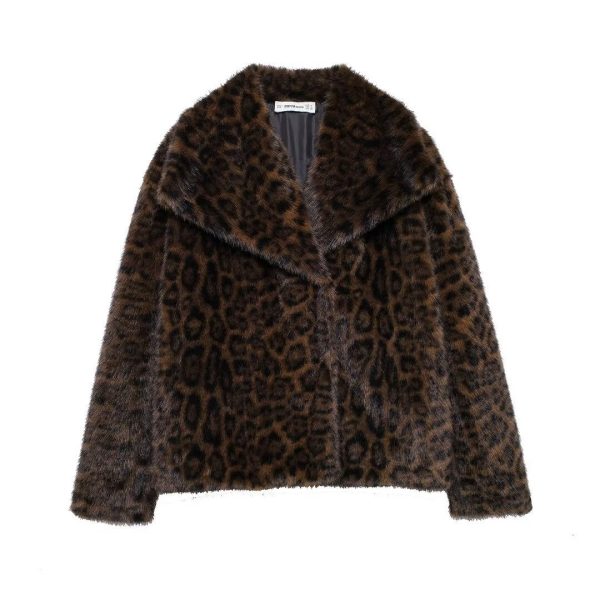 European and American style women's clothing new style lapel short jacket coat - Image 3