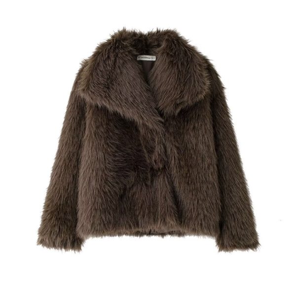 European and American style women's clothing new style lapel short jacket coat - Image 5